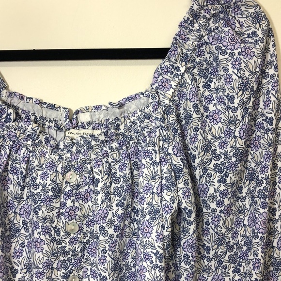 American Eagle Puff-Sleeve Button-Up Floral XS - Picture 7 of 10